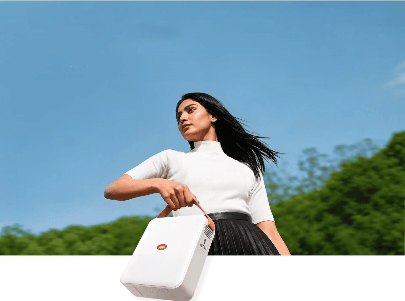 Power Go Pro being carried outdoors
